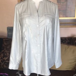 Beautiful silver blouse